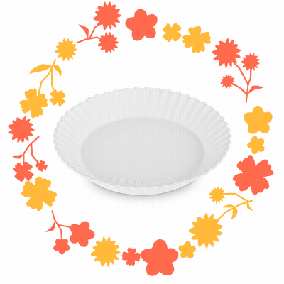 Le Creuset Gerbera Plate Cotton 22cm
